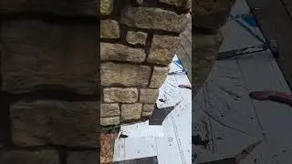 we are starting this chimney reflash/repair #roofing #roofleak