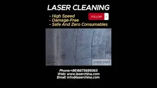Efficient Laser Cleaner for Iron Sheets#efficientcleaning #adjustablesettings #smallscalebusiness
