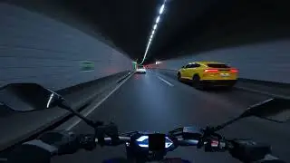 Yamaha MT07 motorcycle drive in Geneva, Switzerland
