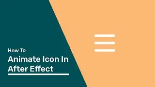 How to animate icon menu in After Effect - Icon Animation | adobe after effect
