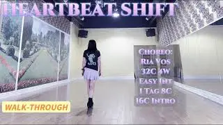 HEARTBEAT SHIFT Line Dance (WALK-THROUGH) | Easy Intermediate | Ria Vos