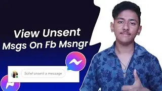 How To See Unsent Messages On Messenger | Read Deleted Messenger Messages | 2024🔥 |