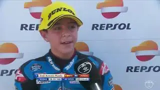 Interview Jos&eacute; Antonio Rueda winner race European Talent Cup Championship Albacete (English)