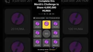 spin and Win Huma Tokens in Binance monthly mission