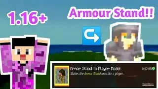 Armour Stand To Player Model Addon for MCPE/BE 1.16+