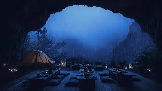 Escape Mental Overload: Heavy Rain Sounds for Deep Night Sleep Relief 🌧️