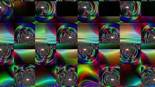 Abstract video synthesis loop 4K 60fps 360secs KQZv 002
