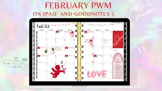 Let&rsquo;s plan February! Digital PWM with IPad and goodnotes!
