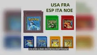 GBC Game Card 16 Bit Video Game Cartridge Console Cards Pokemon Red Blue Crystal Golden Green Silver