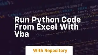 run python code from excel with vba