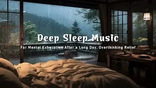 Rain Outside the Bedroom is Perfect for Relaxation Time and Gentle Piano for Restful Sleep
