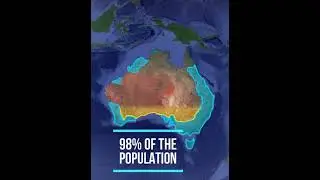 Australia 🇦🇺 #map #geography #feedshorts #viralvideo #youtubeshorts #population #australia #short