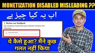 YouTube Monetization Disabled Due To Metadata ?? | How to solve misleading metadata youtube