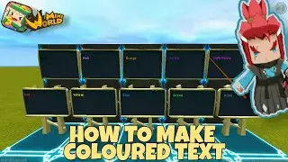 How to Make Coloured Text | Mini World Block Art | Tutorial