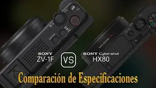 Sony ZV-1F vs. Sony Cyber-shot HX80: Una Comparaci&oacute;n de Especificaciones
