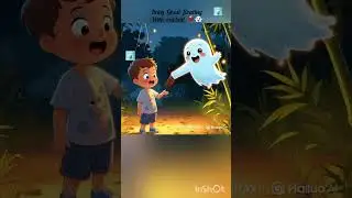 Baby ghost floating With red balloon/ Boy makes deal  for red balloon with ghost #babyghost  #shorts