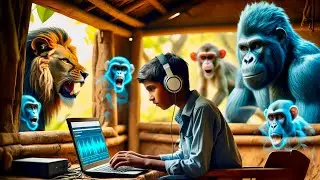 शेर की दहाड़ ने बदली इसकी ज़िंदगी  #trendingvideo #aigeneratedcontent