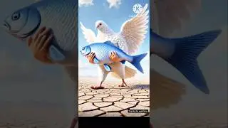 Viral short story of pigeon and fish #shorts #pigeon #fish #s4chin25 #ai