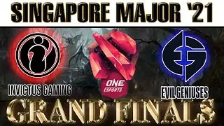 EVIL GENIUS VS INVICTUS GAMING - CRAZY GRAND FINALS - ONE ESPORTS SINGAPORE MAJOR DOTA 2