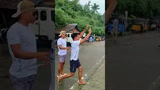 Human drone in Siargao  #travel #fyp #shorts #travel