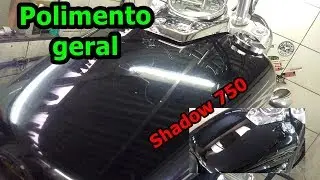 Polimento de cromados e kit da Shadow 750