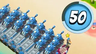 Trying out all tanks for the first time at HQ 20 in Boom Beach!