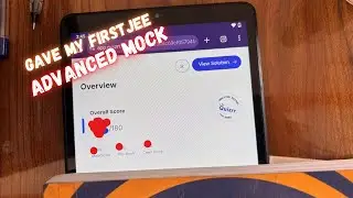 Giving jee advanced mock (Nishant Jindal vs pw question spotted) ⚒️