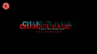 Make a Professional Glitch Text Animation - In Kinemaster