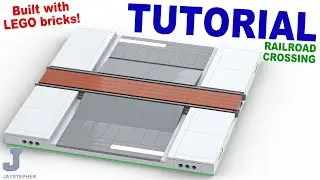 How To Make A Non Controlled Railroad Crossing MILS Plate With LEGO Bricks Tutorial