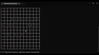 Crossword in C [Showcase] [Part 2]