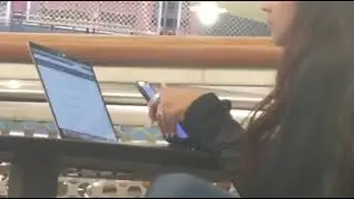 Candid sandals at the library 