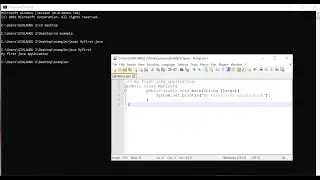 coding your first java program in a text editor and running it using the command prompt