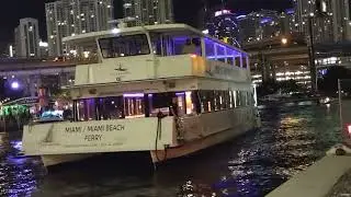 Miami River Night Party Yacht All  Welcome