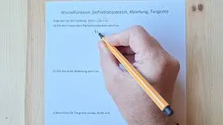 Wurzelfunktion: Definitionsbereich, Ableitung  und Tangente