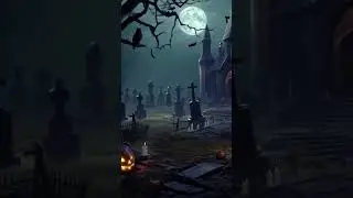 Haunted Graveyard - Halloween Ambience 🪦👻 #shorts #halloween #halloweenambience