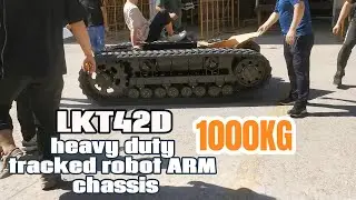 heavy duty robot tank with 1000kg pAYLOAD FROM GUOXING INGTELLIGENT#robotics #robotarm #trackedtank