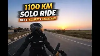 1100 KM Solo Ride Begins 🏍️ | Day 1 | Anjar Gujarat to Pali Rajasthan