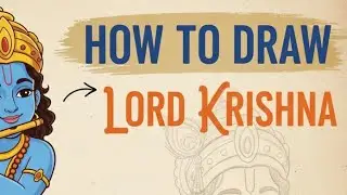Expressive Sketch of Lord Krishna