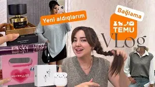 Temu ilə sa&ccedil;ımı uzatdım😍 Niyə yox idim? Qarışıq VLOG ❤️AZİZA