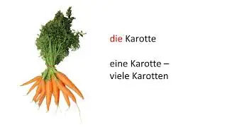 Deutsch lernen - das Gem&uuml;se - Wortschatz