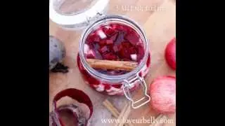 Lacto-fermented cinnamon, apple & beetroot
