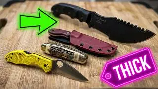 TOPS Tom Brown Jr. T1 Tracker Knife Plus, Finger Steak Anyone?