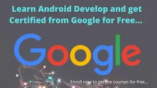 Google Android Developer Course for Free With Certificates || #google #androiddevelopment #kotlin #j