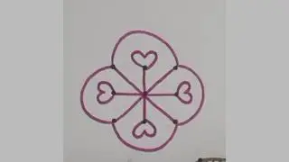 Daily Dots Rangoli Designs 🌺🌺 #easyrangolidesign 
