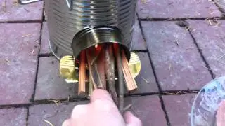 Recycled Can Rocket Stove 2