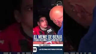 Benja se convirti&oacute; en viral tras decirle 