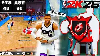 37 YEAR OLD RUSSELL WESTBROOK TAKES OVER THE REC ON NBA2K26!