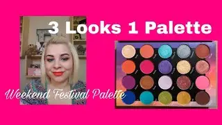 3 Looks 1 Palette || BH Cosmetics Weekend Festival Palette