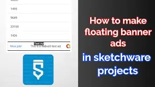 Floating Banner Ads | Sketchware