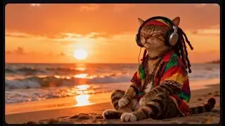 Cinematic Reggae EDM Sunset 🌞 | Chill Beach Vibes & Ocean Waves (Live Stream)